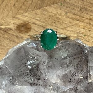 Emerald .925 Silver Ring